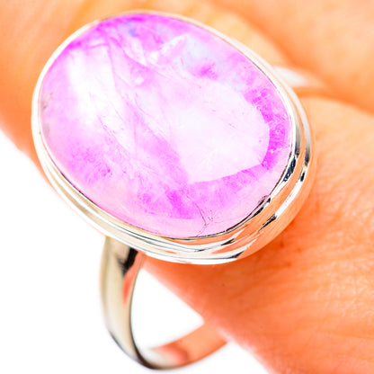 Pink Moonstone Rings handcrafted by Ana Silver Co - RING129522
