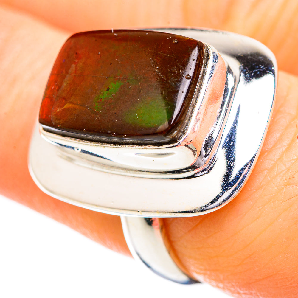 Ammolite Rings handcrafted by Ana Silver Co - RING129528