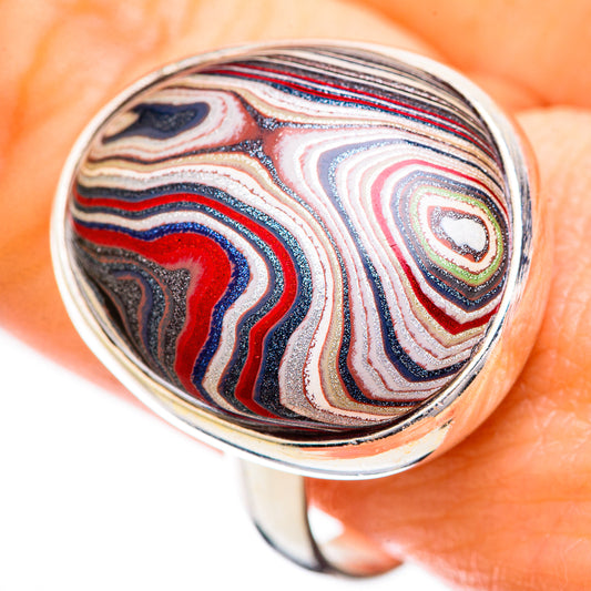Fordite Rings handcrafted by Ana Silver Co - RING129529