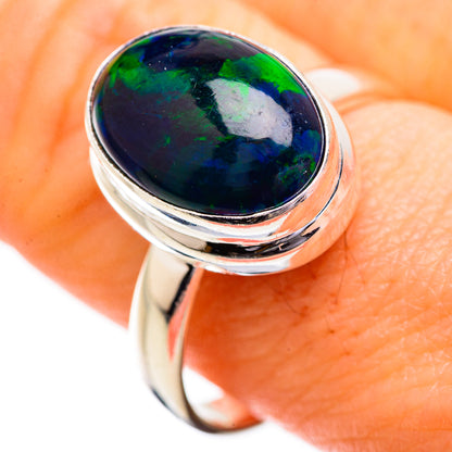 Black Opal Rings handcrafted by Ana Silver Co - RING129533
