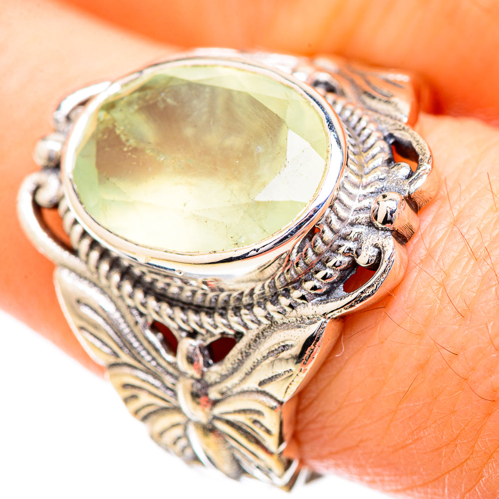 Prehnite Rings handcrafted by Ana Silver Co - RING129540