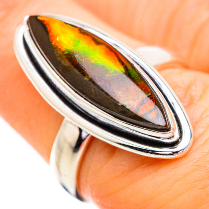 Ammolite Rings handcrafted by Ana Silver Co - RING129548