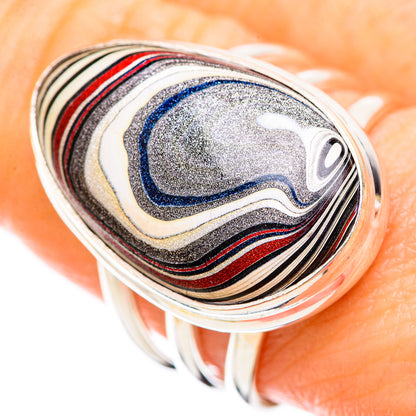Fordite Rings handcrafted by Ana Silver Co - RING129556