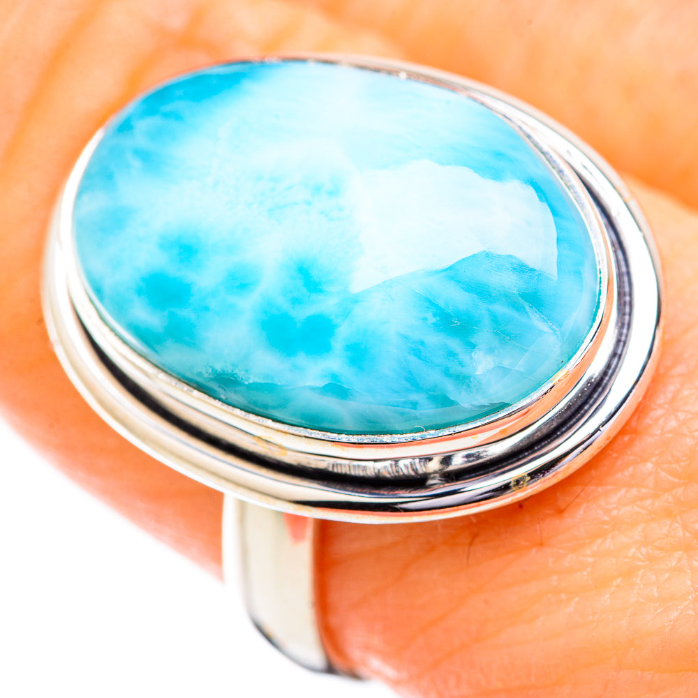 Larimar Rings handcrafted by Ana Silver Co - RING129560