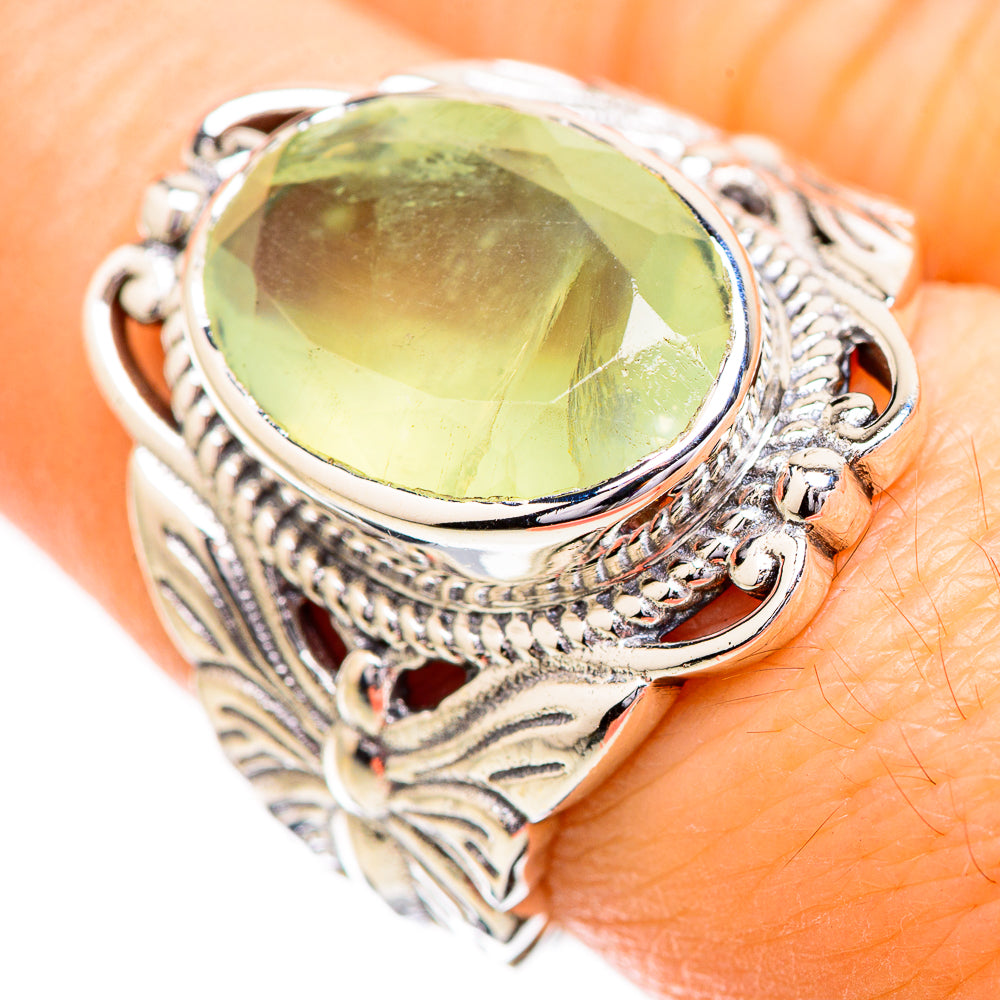 Prehnite Rings handcrafted by Ana Silver Co - RING129565