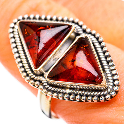 Baltic Amber Rings handcrafted by Ana Silver Co - RING129568
