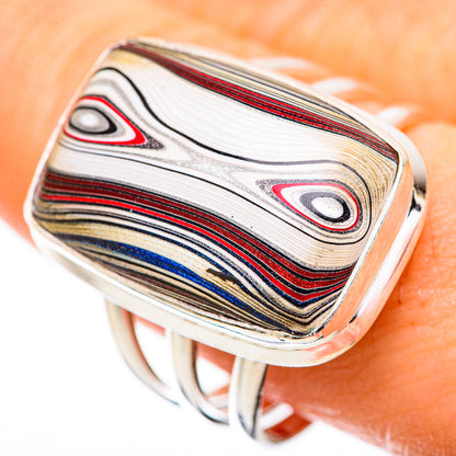 Fordite Rings handcrafted by Ana Silver Co - RING129571