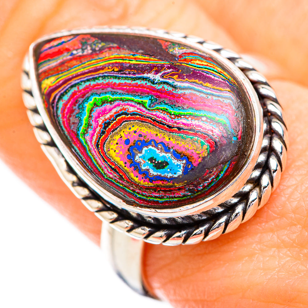 Fordite Rings handcrafted by Ana Silver Co - RING129577