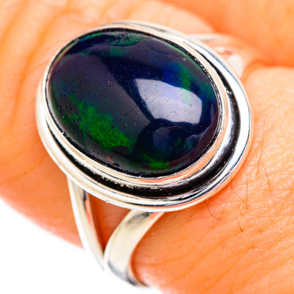 Black Opal Rings handcrafted by Ana Silver Co - RING129583