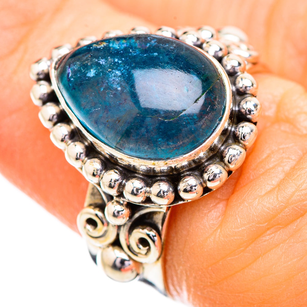 Blue Fluorite Rings handcrafted by Ana Silver Co - RING129585