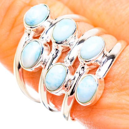 Larimar Rings handcrafted by Ana Silver Co - RING129587