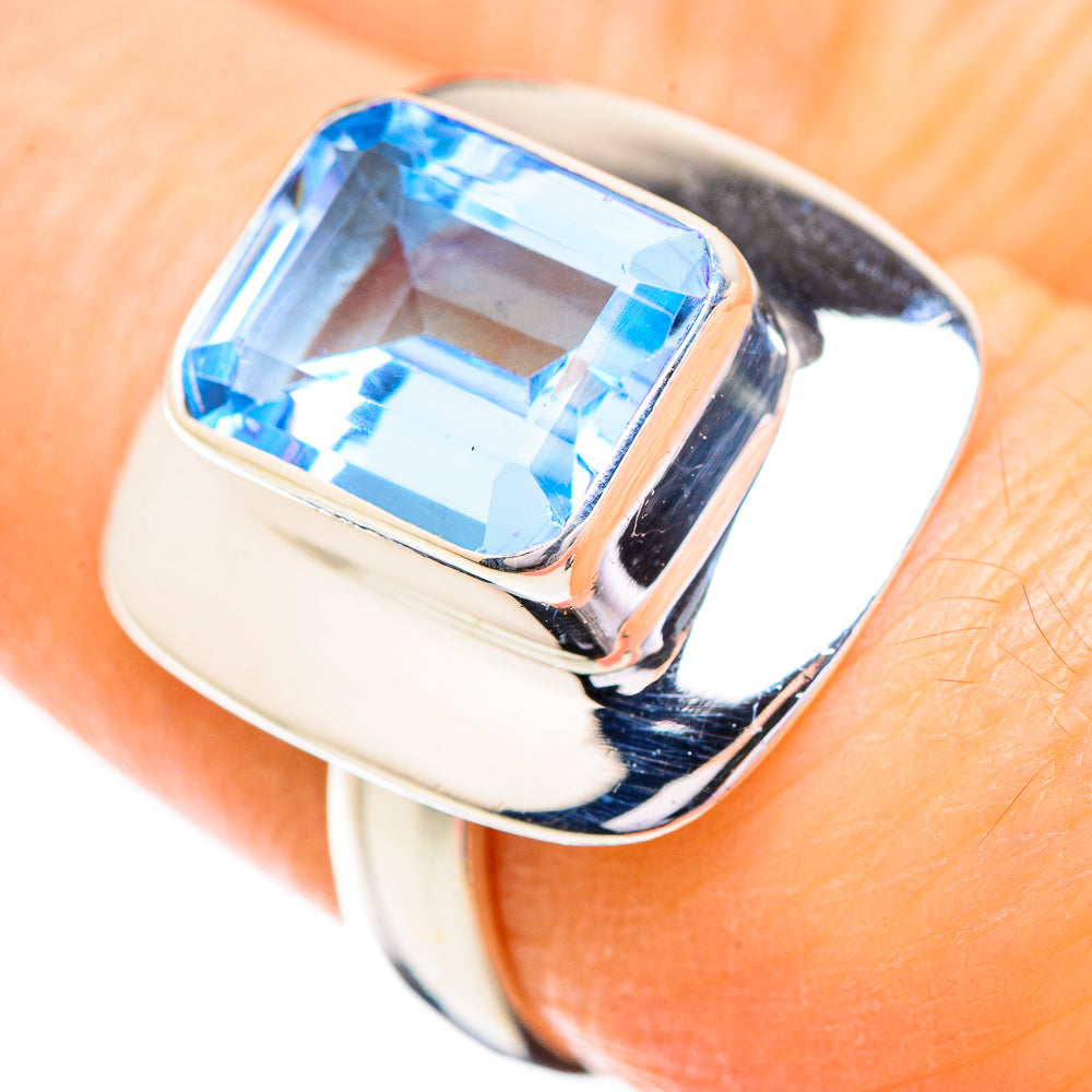 Blue Topaz Rings handcrafted by Ana Silver Co - RING129588