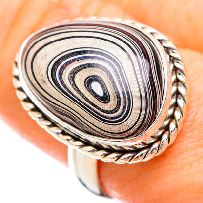 Fordite Rings handcrafted by Ana Silver Co - RING129601