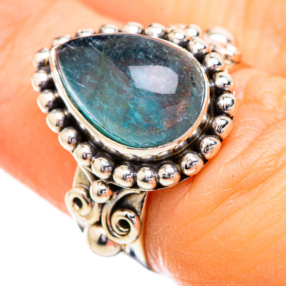 Blue Fluorite Rings handcrafted by Ana Silver Co - RING129608