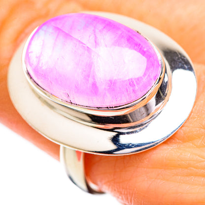 Pink Moonstone Rings handcrafted by Ana Silver Co - RING129615