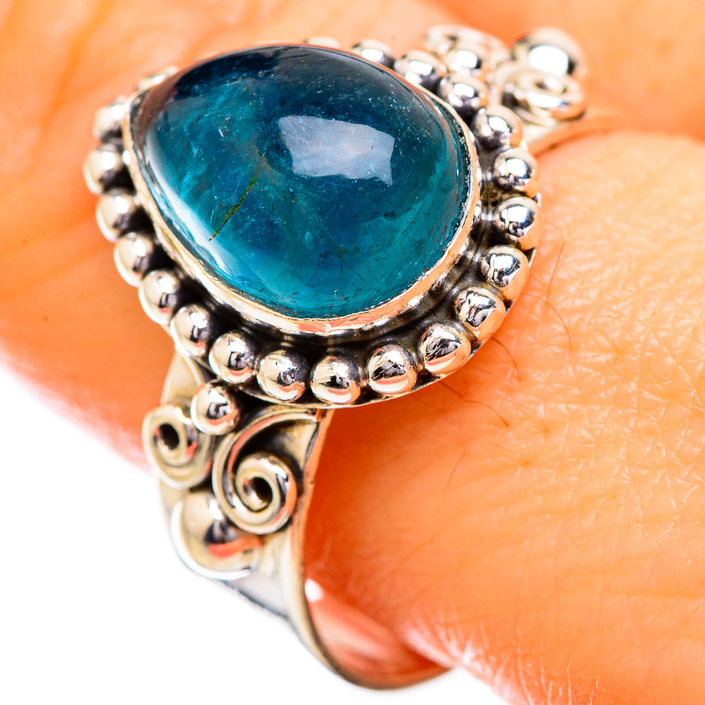 Blue Fluorite Rings handcrafted by Ana Silver Co - RING129628