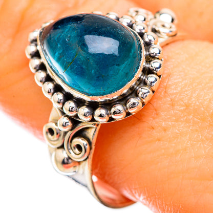 Blue Fluorite Rings handcrafted by Ana Silver Co - RING129628