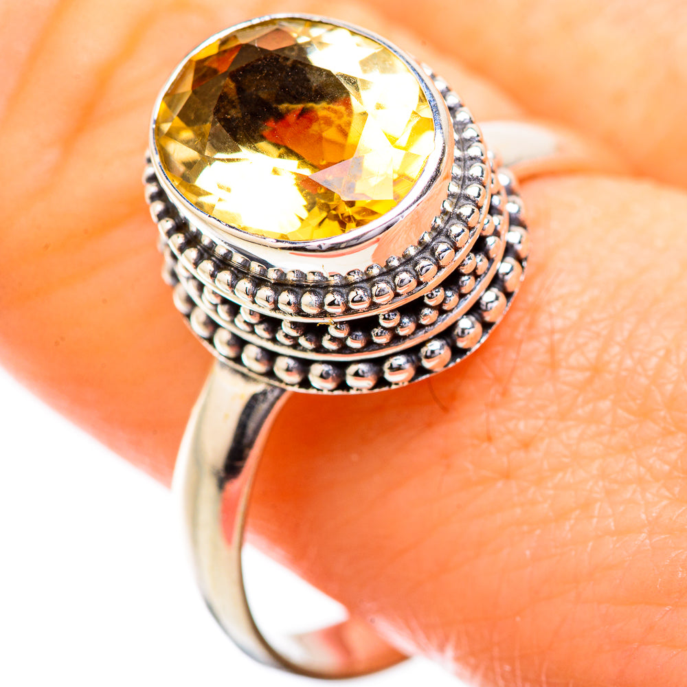 Citrine Rings handcrafted by Ana Silver Co - RING129639