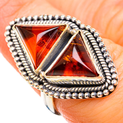 Baltic Amber Rings handcrafted by Ana Silver Co - RING129641