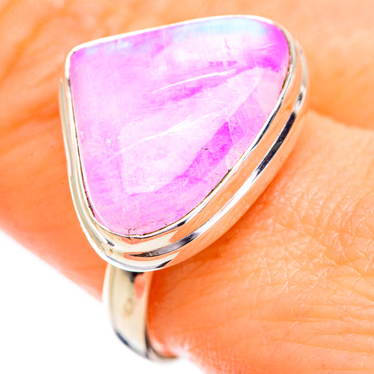 Pink Moonstone Rings handcrafted by Ana Silver Co - RING129645
