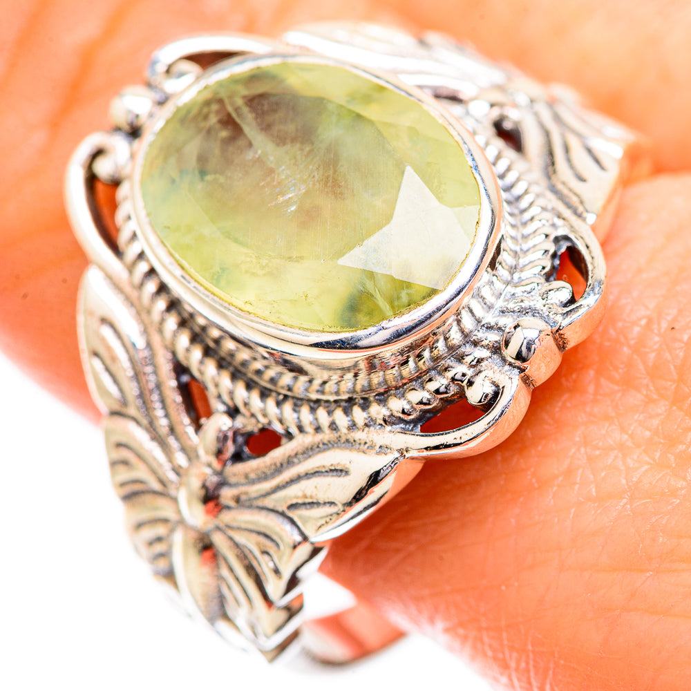 Prehnite Rings handcrafted by Ana Silver Co - RING129658