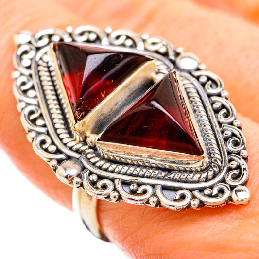 Garnet Rings handcrafted by Ana Silver Co - RING129664