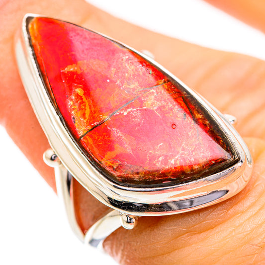 Ammolite Rings handcrafted by Ana Silver Co - RING129671