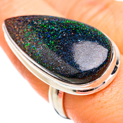 Andamooka Opal Rings handcrafted by Ana Silver Co - RING129675