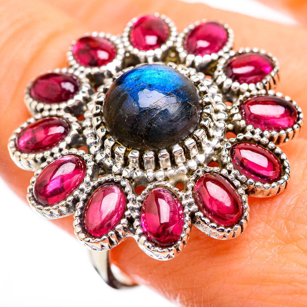 Labradorite Rings handcrafted by Ana Silver Co - RING129679