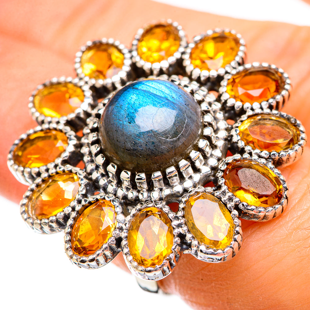 Labradorite Rings handcrafted by Ana Silver Co - RING129681