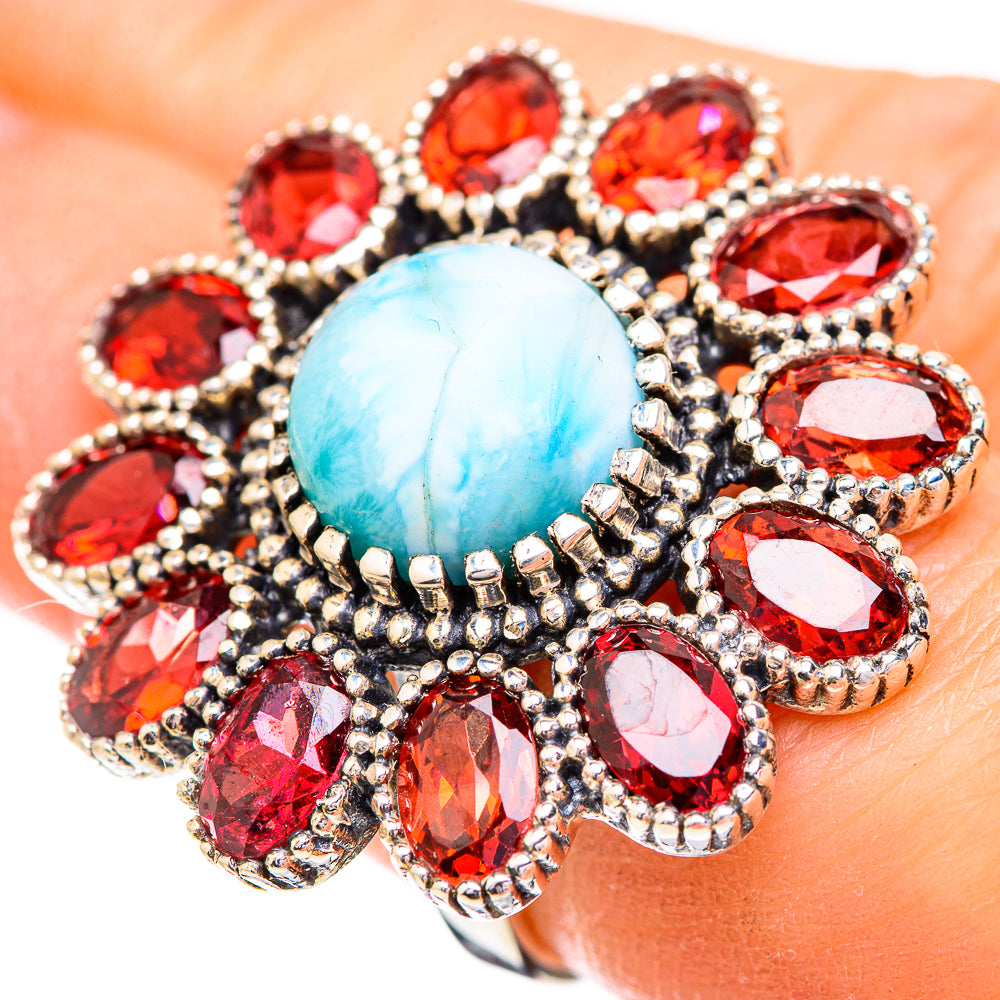 Larimar Rings handcrafted by Ana Silver Co - RING129682