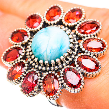 Larimar Rings handcrafted by Ana Silver Co - RING129682