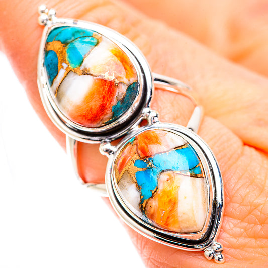 Spiny Oyster Turquoise Rings handcrafted by Ana Silver Co - RING129696