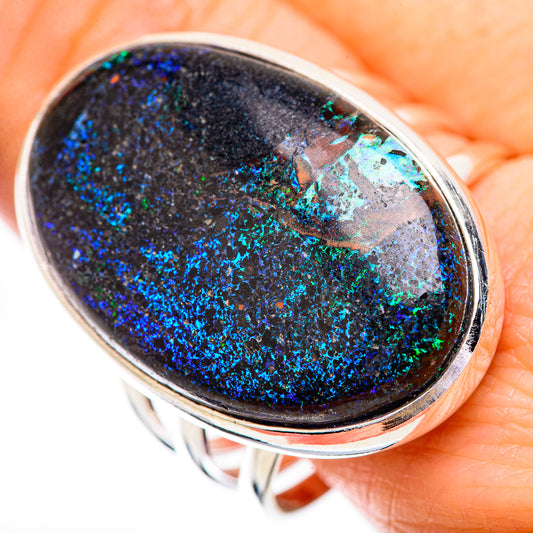 Andamooka Opal Rings handcrafted by Ana Silver Co - RING129697