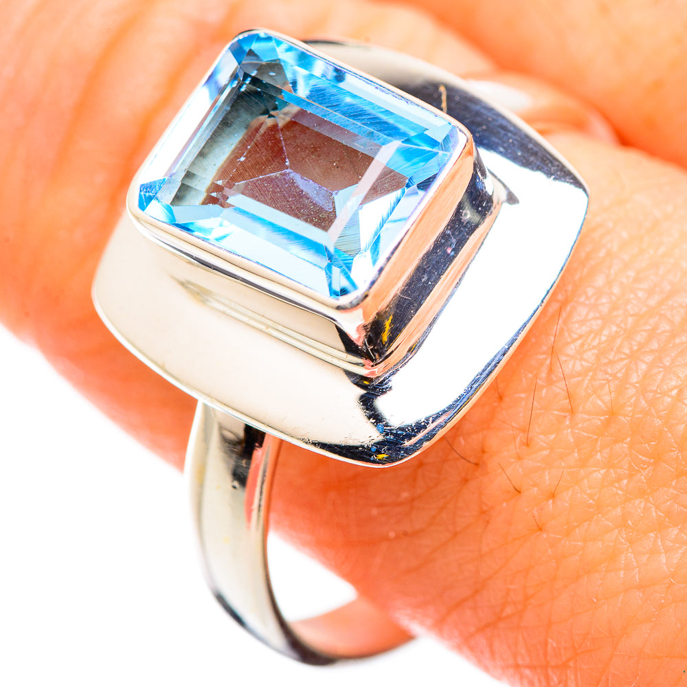 Blue Topaz Rings handcrafted by Ana Silver Co - RING129710