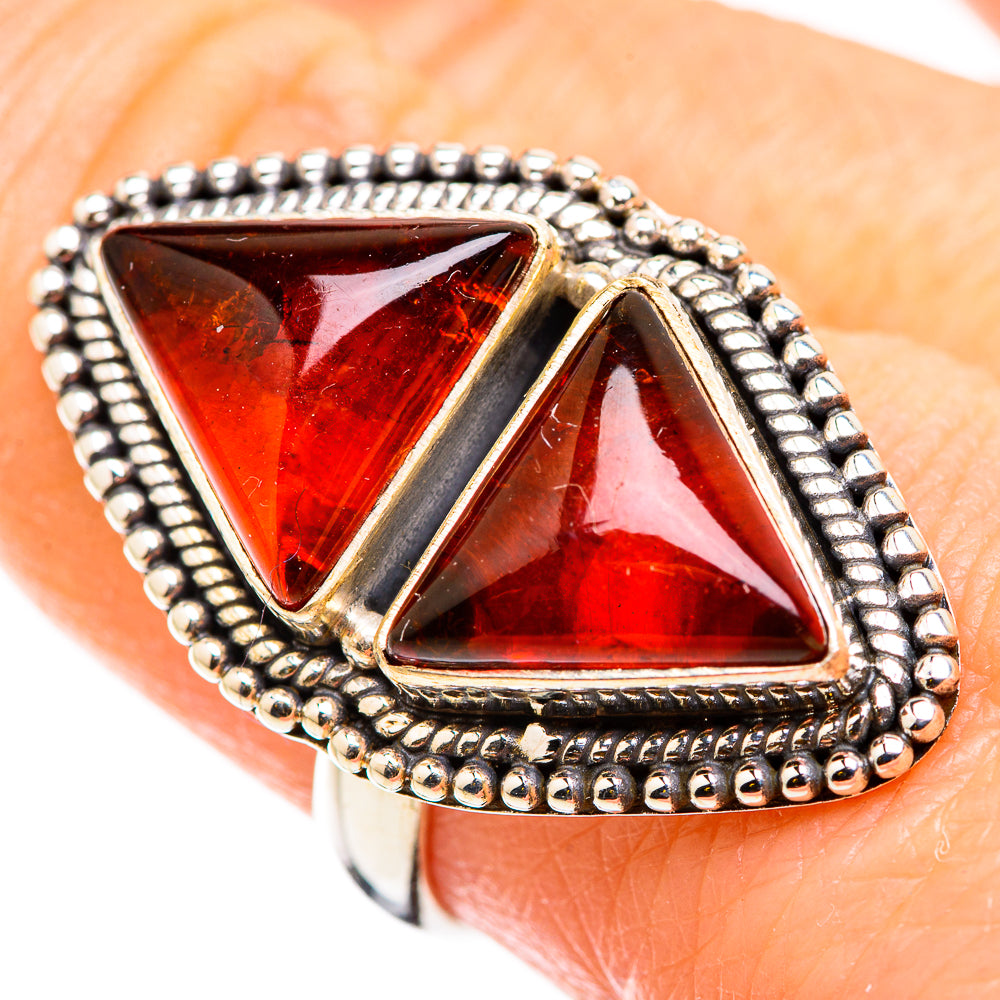 Baltic Amber Rings handcrafted by Ana Silver Co - RING129719