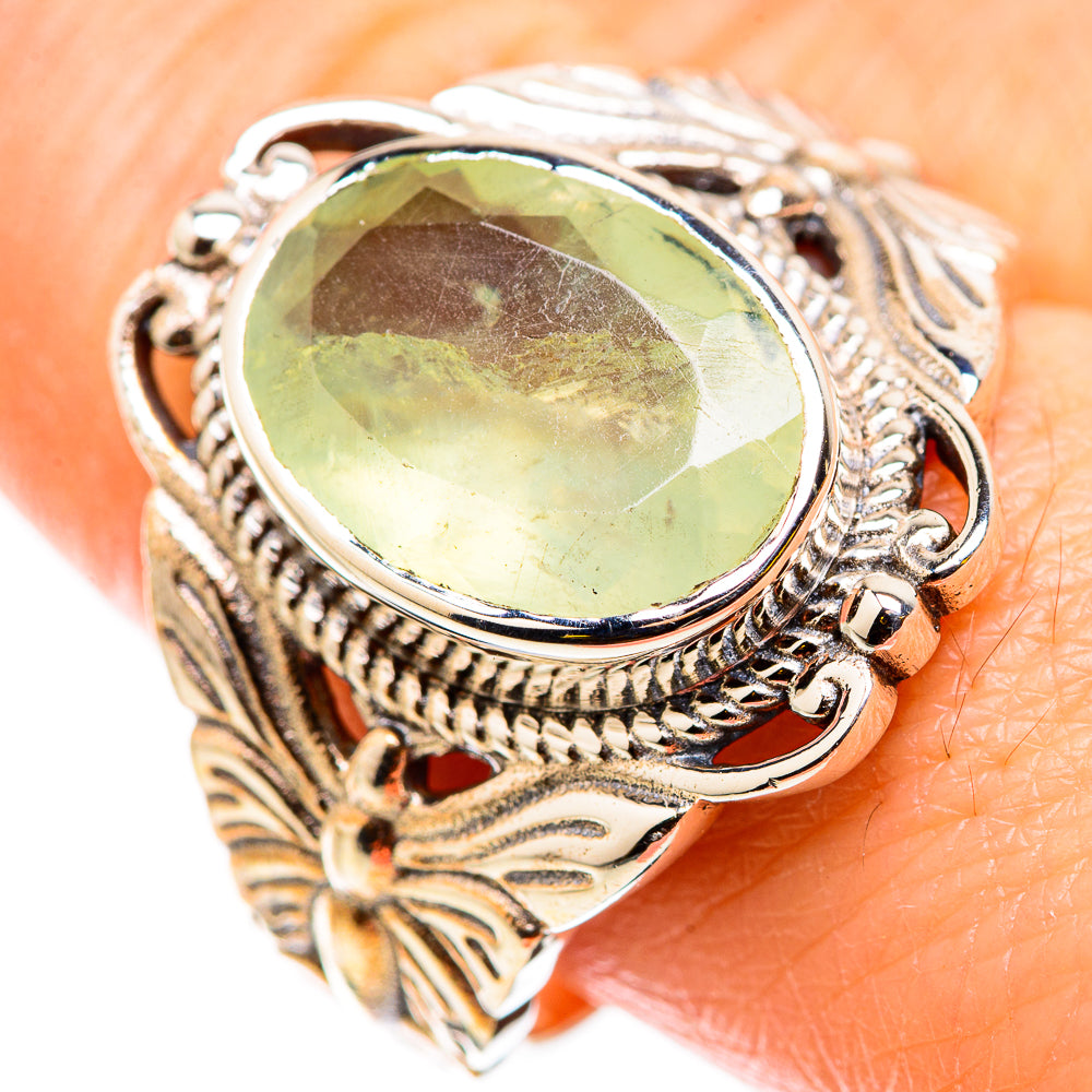 Prehnite Rings handcrafted by Ana Silver Co - RING129739