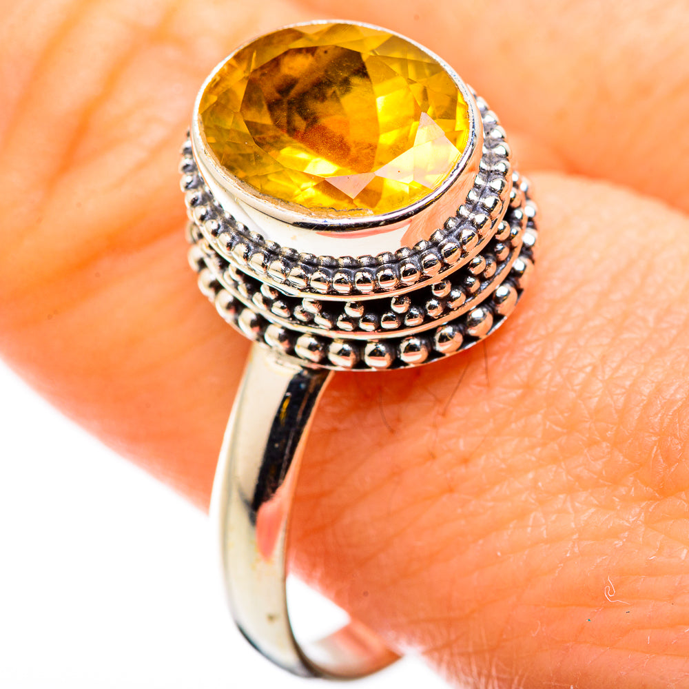 Citrine Rings handcrafted by Ana Silver Co - RING129742