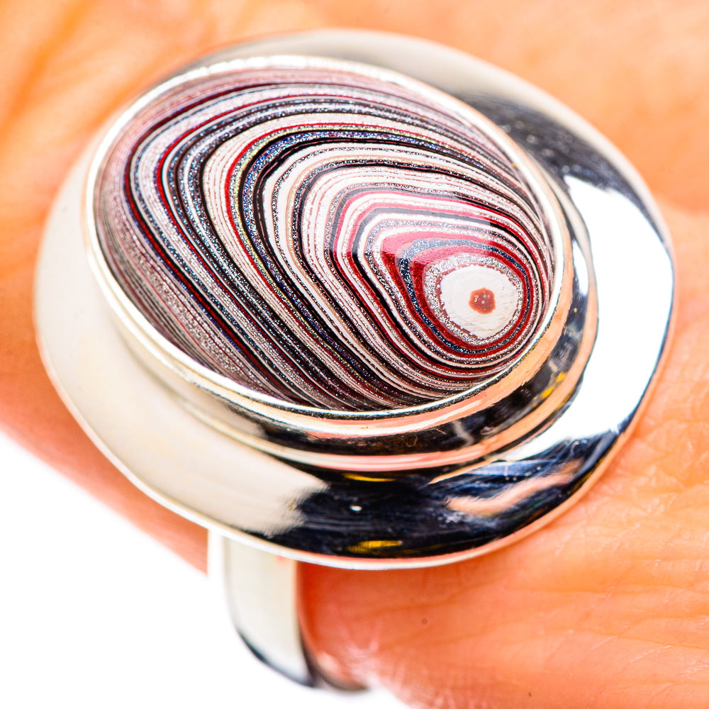 Fordite Rings handcrafted by Ana Silver Co - RING129751