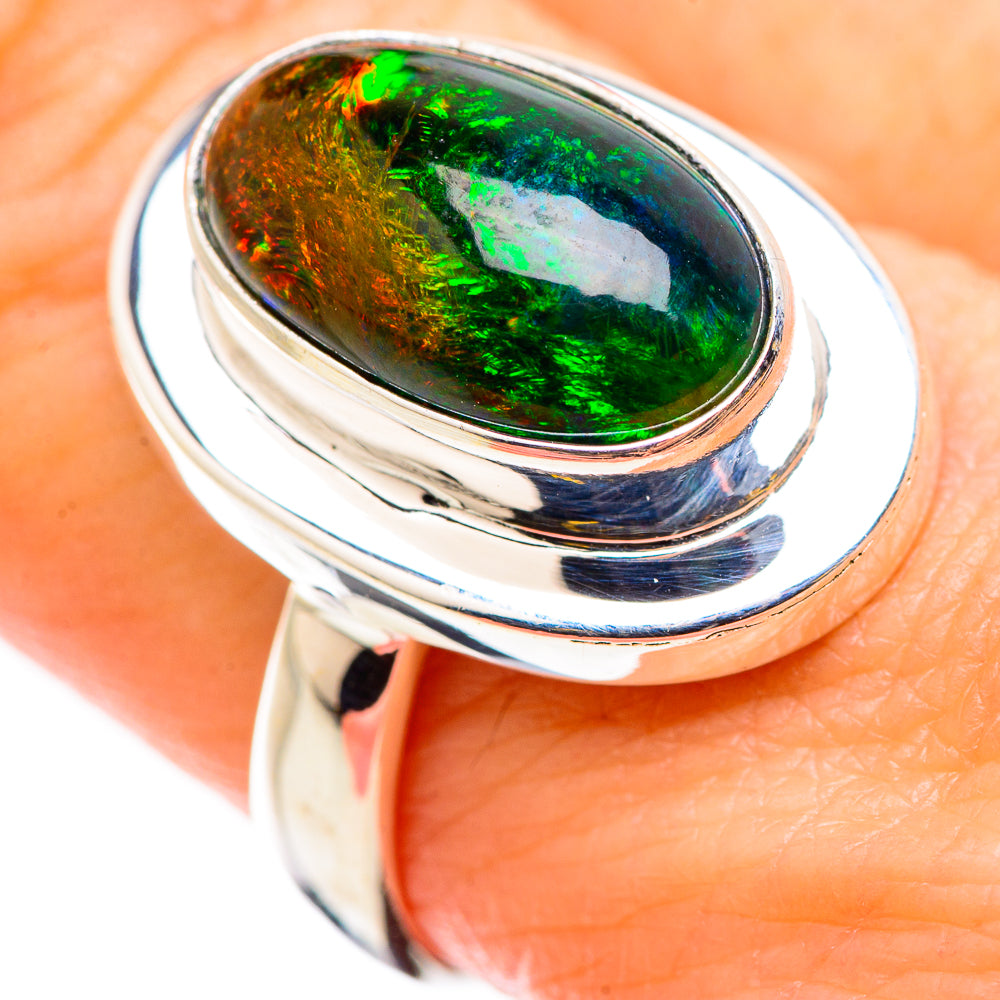 Aura Opal Rings handcrafted by Ana Silver Co - RING129756