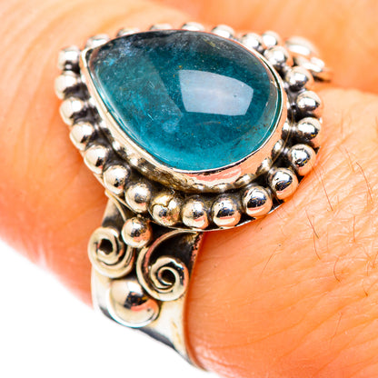 Blue Fluorite Rings handcrafted by Ana Silver Co - RING129759