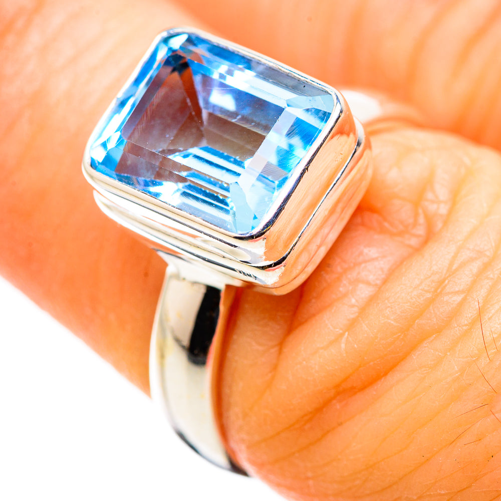 Blue Topaz Rings handcrafted by Ana Silver Co - RING129760