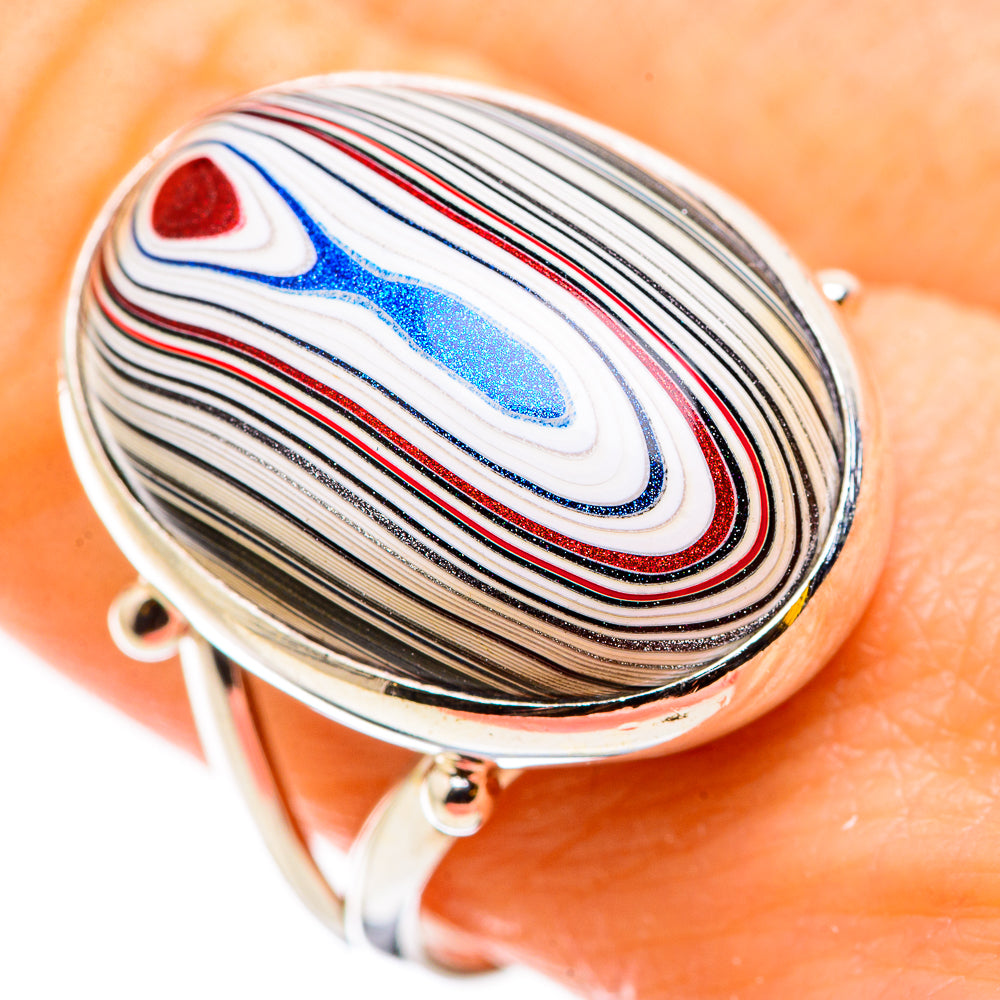 Fordite Rings handcrafted by Ana Silver Co - RING129773
