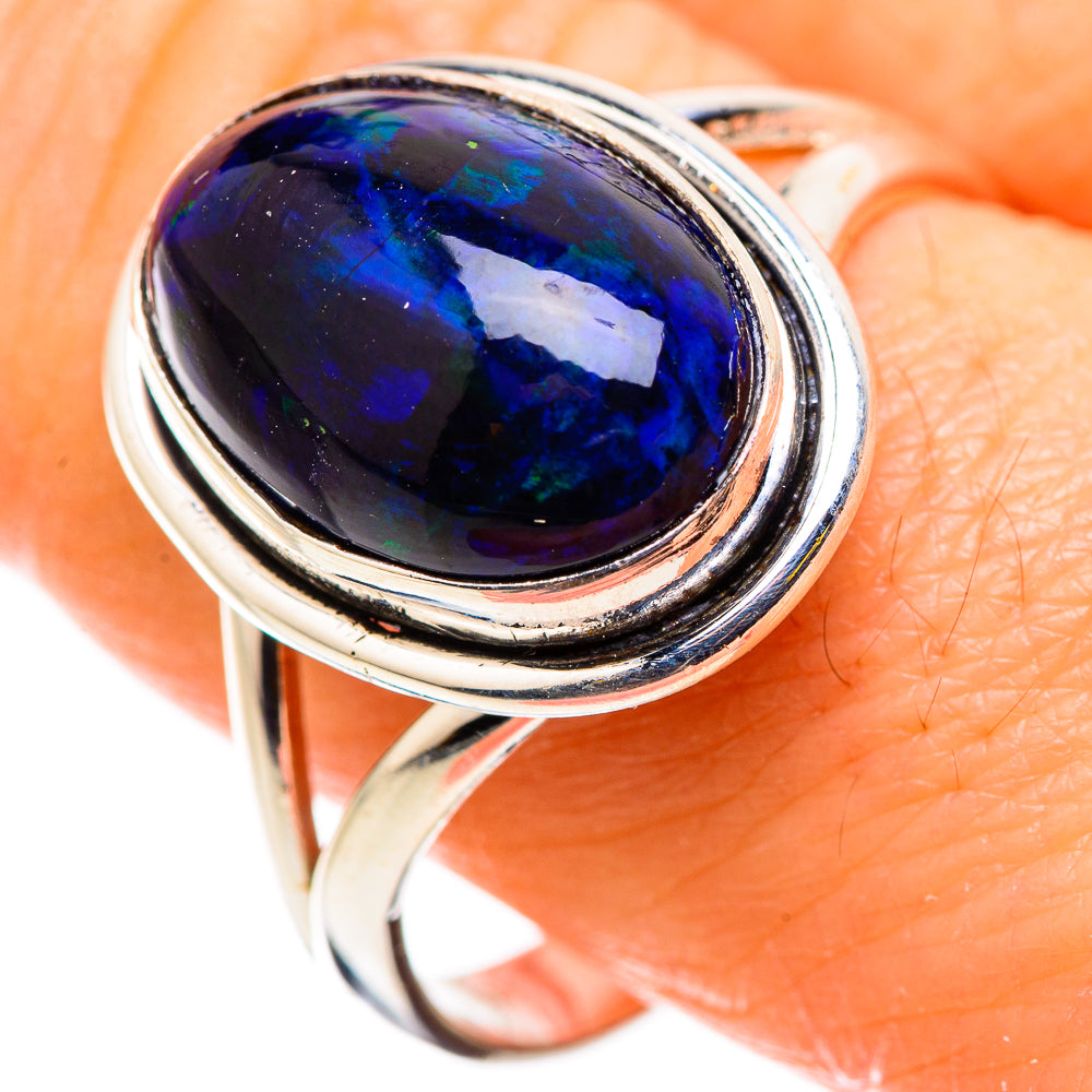 Black Opal Rings handcrafted by Ana Silver Co - RING129778