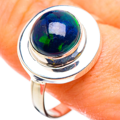 Black Opal Rings handcrafted by Ana Silver Co - RING129779