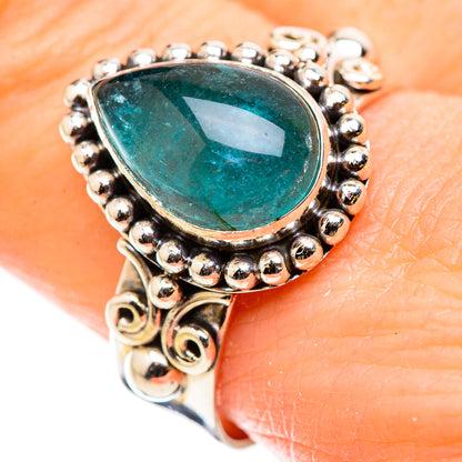 Blue Fluorite Rings handcrafted by Ana Silver Co - RING129782