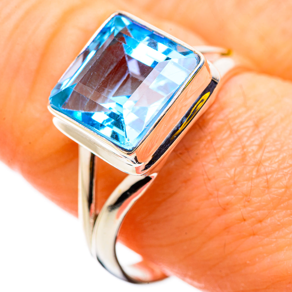 Blue Topaz Rings handcrafted by Ana Silver Co - RING129784