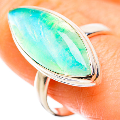 Green Moonstone Rings handcrafted by Ana Silver Co - RING129787