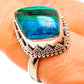 Malachite In Chrysocolla Rings handcrafted by Ana Silver Co - RING129799