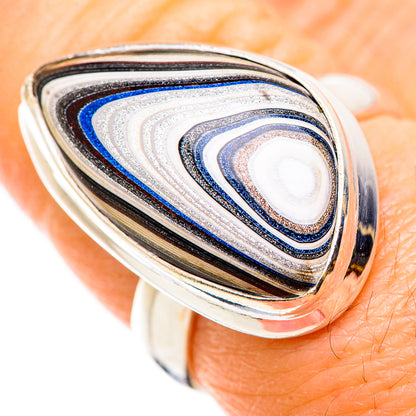 Fordite Rings handcrafted by Ana Silver Co - RING129801